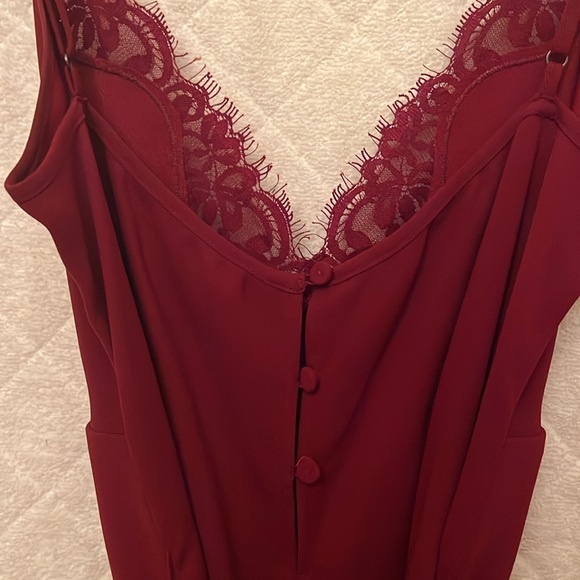 BCBG Maxazria Burgundy Jackie Romper - Picture 8 of 10
